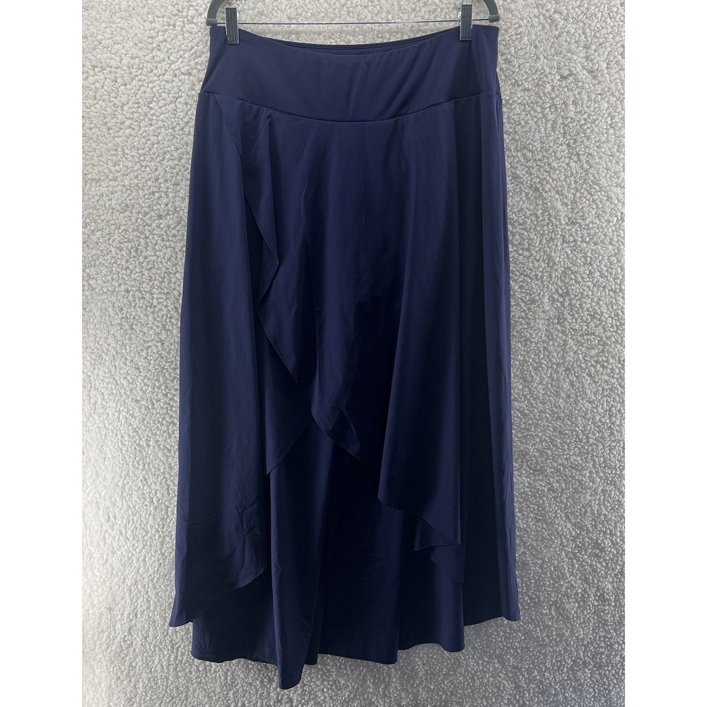 Halara Breezeful High Waisted 2-in-1 Flowy Quick Dry Maxi Skirt Skort Navy XL